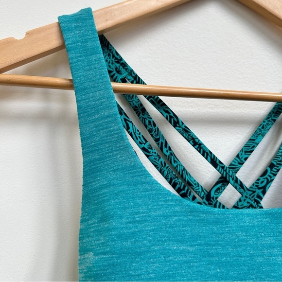 Lululemon Free To Be Serene Tank (2 In 1) Med. Support For C/D Cup Green, Size 4 - Picture 8 of 14